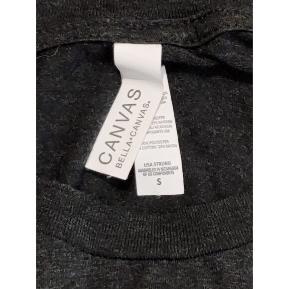 Bella+Canvas Skeleton You Make Me Feel Alive Plant Graphic Tee Heather Black S - Picture 6 of 8